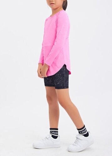 Recycled Fabric Breathable Girls Long Sleeve T-shirt