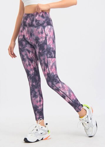 New Style Fashion Tie Dye Leggings For Women With Pockets