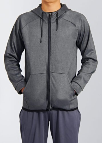 Wholesale Fitness Clothing Full Zip Up Hoodie Plus Size Men's Hoodies Sweatshirts