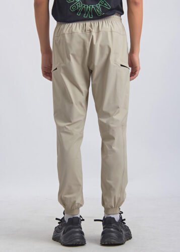 Custom Khaki Woven Breathable Men's Casual Sweatpants Cargo Pants