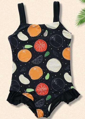 Wholesale Little kids Cartoon Sublimation One Piece Cute Print Swimwear